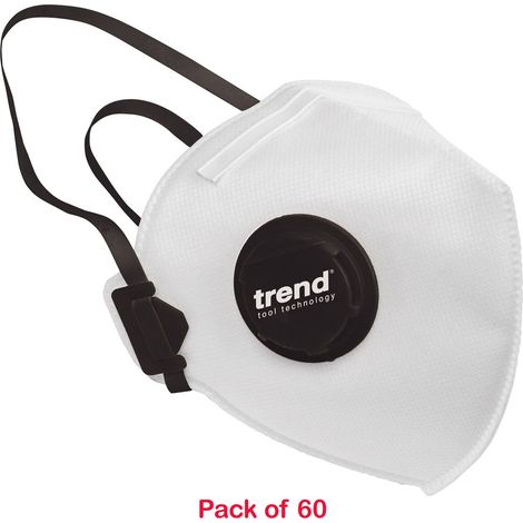 Trend RPE/FFP2V 60 X FFP2V NR Valved Respirator Safety Dust Masks APF10 ...