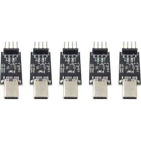 5 módulos de comunicación serie USB tipo C a TTL OTG, transformador USB UART para STC STM32 3.3V 5V USB tipo C (1/5)