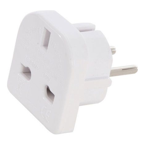 Powermaster UK to EU Travel Adaptor 230V - 13A - 230V