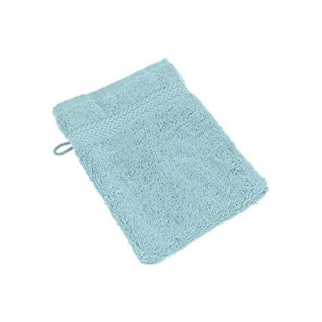 Sensei Maison - Lot de 3 Gants de Toilette 550 g/m² Luxury - 16x22 cm - Bleu Arctic