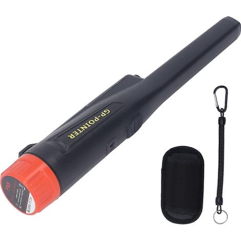 Metalldetektor-Pinpointer IP66 wasserdicht tragbarer Hand-Pinpointer mit LED-Licht, schwarz