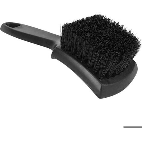 Brosse de nettoyage de jante pour voiture, moto ou vélo – poils durs, manche long – noir (1/5)