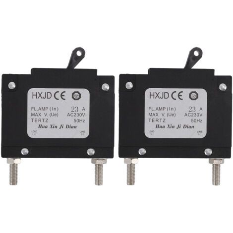 QORVA-2 pièces 23A disjoncteur sécurité professionnel générateurs d'essence disjoncteur avec interrupteur pour générateurs d'essence 230V (1/5)