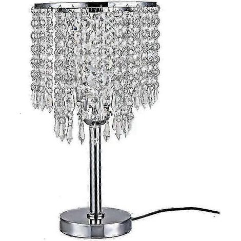 Lampe de table en verre cristal, lampe de chevet 220 V, haute qualité, durable et pratique (1/4)