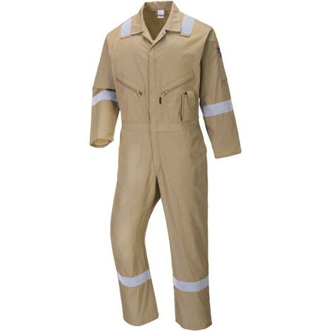 Combinaison de travail 100% coton légère Portwest Iona Kaki S (1/2)