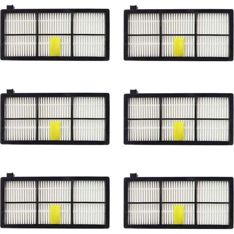 6 filtros de repuesto para aspiradora iRobot 800 900 800 805 860 896 900 960 966 (1/5)