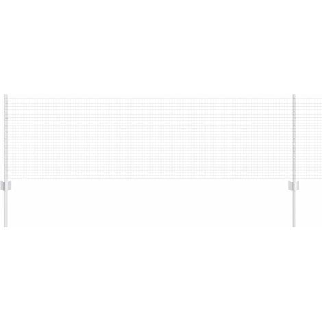 Maison Exclusive - Schweißdrahtzaun mit Pfosten 100 x 0,6 m (B x
