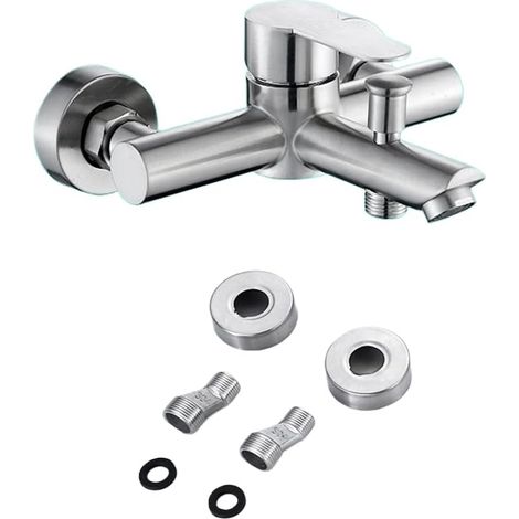 Robinet de douche en acier inoxydable 304 argenté (1/5)
