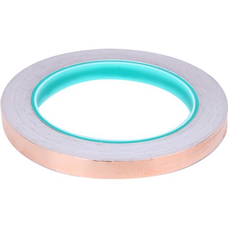 Ruban adhésif en cuivre conducteur double face 10mm x 20m pour blindage électromagnétique (1/5)