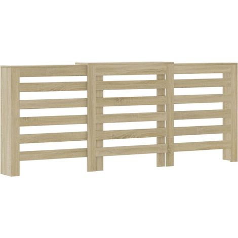 Cache-radiateur chêne sonoma 205x21,5x83,5 cm bois d'ingénierie