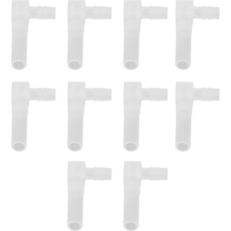 90°-Winkelverbinder aus PP, Reduzierstück 8x10 mm, 10er-Packung Schlauchverbinder, Zubehörset mit Schlauchanschlussadapter (1/5)