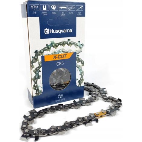 Husqvarna – Chaîne pour tronçonneuse X-Cut 3/8" 1.5mm – 56 maillons – Faibles vibrations – Coupe rapide pour bois dur