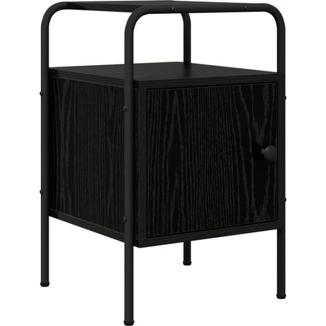 Table de chevet Chêne noir 35 x 36,5 x 56 cm Bois d'ingénierie vidaXL (1/5)