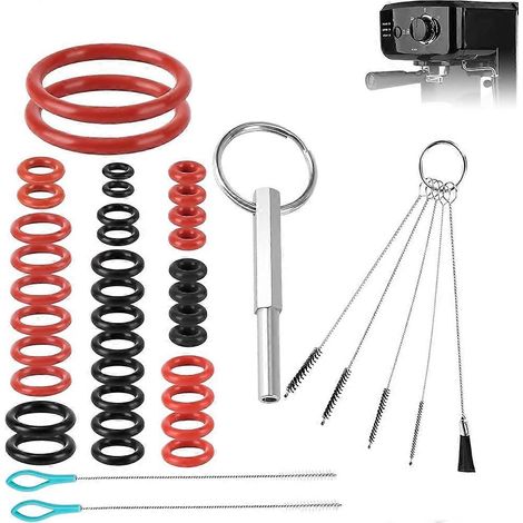 Kit d'outils pour joints toriques et vannes d'infusion, compatible avec les accessoires Jura et les pièces de rechange Krups, clé ovale de sécurité incluse. (1/5)
