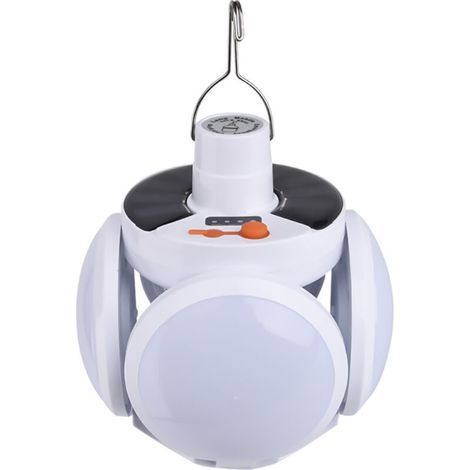 Lanterne Camping LED, Luminosité Réglable Eclairage Camping Etanche, Portable Lampe LED Rechargeable à énergie