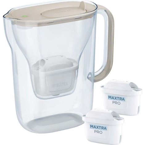 Dzbanek filtrujący brita style essential+2 wkłady maxtrapro pp (2,4l piaskowy)