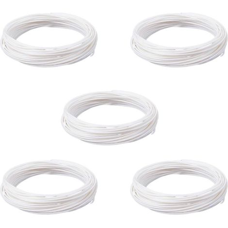 5X Filament pour stylo d'imprimante 3D 1,75 mm PLA 10 m (PLA blanc)() (1/5)