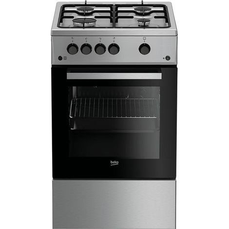 Beko FSG52020FX Gasherd Edelstahl 4 Brenner 60L
