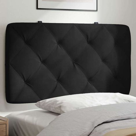 vidaXL Cabecero de cama acolchado terciopelo negro 80 cm (1/5)