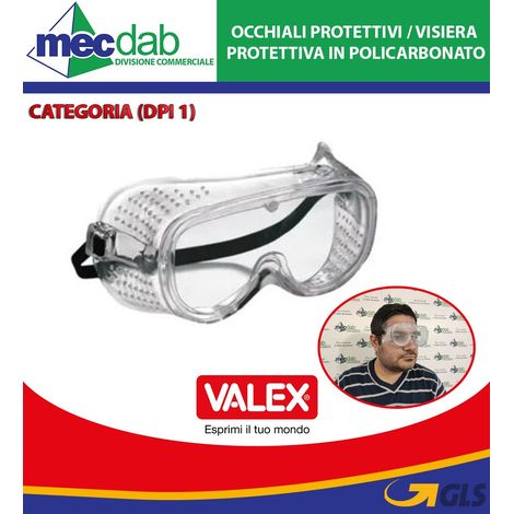 Valex maschera protettiva occhi in policarbonato 1453512 (1/2)