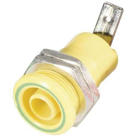 Douille banane de sécurité Ø de la broche: 4 mm Schnepp BU 4600 ge jaune 1 pc(s) (1/3)