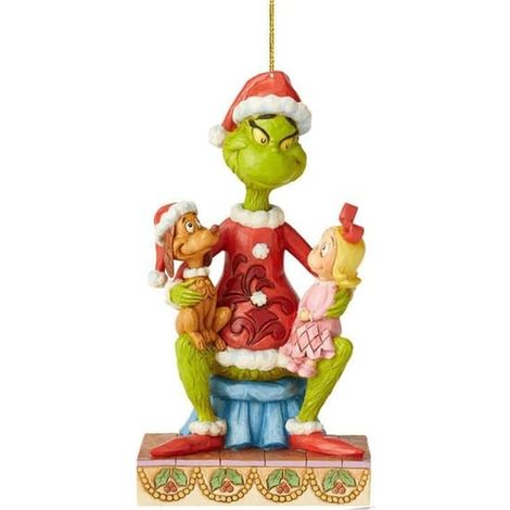 Décoration de Noël à suspendre : Grinch, statuette en acrylique plat 2D (1/3)