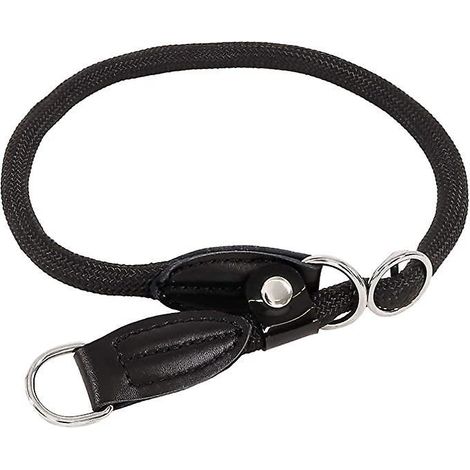 Schwarzes Hundehalsband, 45 cm lang, Retriever-Trainingshalsband (1/5)