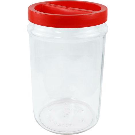 Vaso in vetro per alimenti Ortes - con tappo incluso - Misure: ø mm 170 - ml 5000 - mm 270h - 6 pz (1/3)