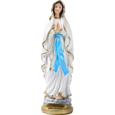 Statue Catholique de la Vierge Marie, Ornements Faits à la Main, Décoration Religieuse Naturelle, Idée Cadeau Spirituelle (1/5)