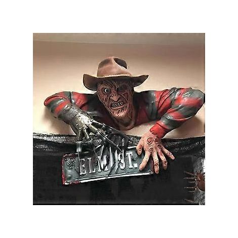 Robuste Latexkonstruktion, naturgetreue Details, gruselige Halloween-Statue, für den Innen- und Außenbereich