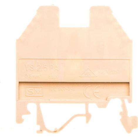 Conector de riel roscado 2,5 mm² beige VS 2.5 PA 003901000