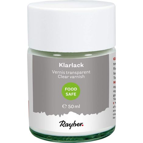 Vernis transparent food-safe pour aliments, bte de 50ml incolore (1/3)