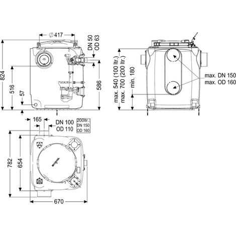 KESSEL 28517C Station de relevage Aqualift 200
