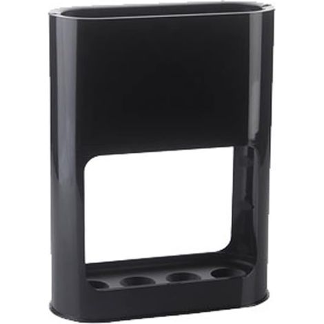 Schirmständer, Kunststoff-Lagerregal mit abnehmbarer Tropfschale, für das Home Office, Schwarz, 28  22  9 cm