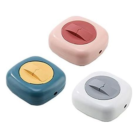 Boîte à câbles rétractable – Lot de 3 enrouleurs pour câbles d'écouteurs et de charge – Taille moyenne (1/5)