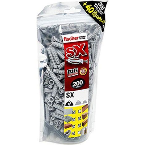 Sachet 100+20 (cadeau) chevilles fischer sx plus 8x40mm