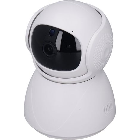 Caméra de sécurité avec Wi-Fi, rotation à 360°, vision nocturne HD, détection de mouvement, interphone et fonction babyphone pour les entreprises et les propriétaires d'animaux domestiques. (1/5)