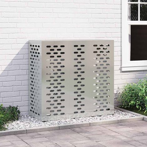 Klimaanlagenabdeckung Silber 110 x 50 x 105 cm Verzinkter Stahl