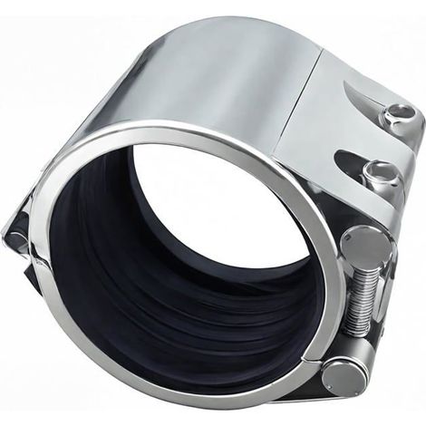 Collier de réparation de tuyau 57-60 mm/DN50, kit d'étanchéité pour plastique et métal (1/4)
