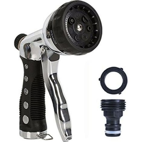 Pulvérisateur haute pression multifonction, lance d'arrosage pour jardin, pistolet nettoyeur auto, buse réglable robuste, outil de lavage pratique. (1/4)