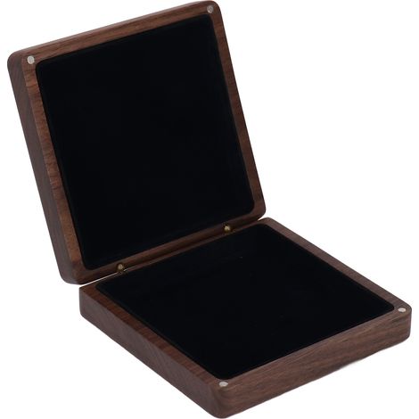 Boîte à Bijoux en Noyer avec Intérieur Doublé - Idéale pour Cadeau et Rangement de Bracelets (1/5)