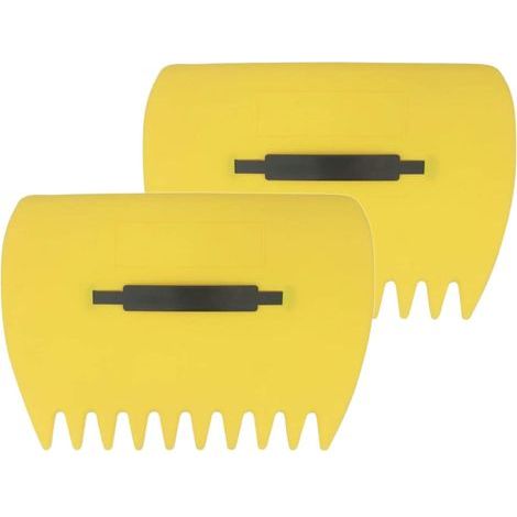 Ramasse Feuille, 2 Pièces Ramasse Feuilles Mortes Rateau a Feuille Rateau Gazon Utilisé Pour Le Nettoyage De La Pelouse Et Du Jardin, 340 x 250mm (jaune)