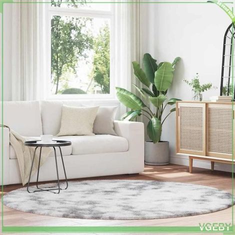 4102924 Tapis shaggy à poils longs NAVARRA gris argenté 200x200 cm (1/5)