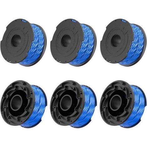 Bobine De Fil Pour Debroussailleuse - 1 65 Mm - 12 2 M - Compatible Avec Modeles GL315 GL337 GL350 GL650 GL651 GL652 GL653 GL655 GL656 GL660 GL670 GL680 GL687 GL5530 - Lot De 6 (1/4)