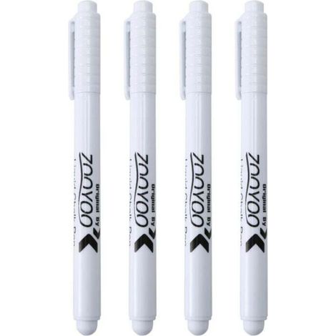 Pennarello a gesso liquido 4 pezzi per lavagne in vetro bianco nero (1/4)