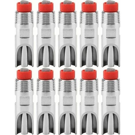 Lot 10 abreuvoirs acier inoxydable – porc – mamelon réglable – anti-fuite – bovins / chevaux / porcs (1/5)