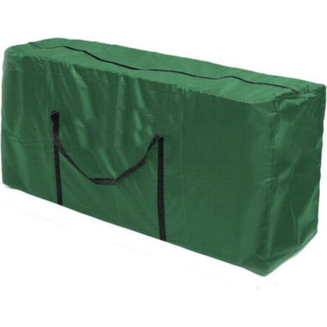 1 Sac de rangement tissu Oxford 210D imperméable avec fermeture éclair et poignées pour sapin de Noël et décorations (1/4)