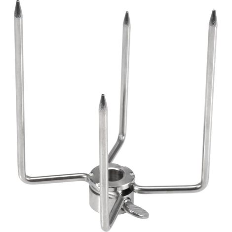 2 Pièces Multifonctionnel Gril Fourchette en Acier Inoxydable Rôti Broche Rôtissoire Fourchettes Barbecue Outil pour Barbecue en Plein Air Fête Barbecue Fork Barbecue Sticks (1/5)