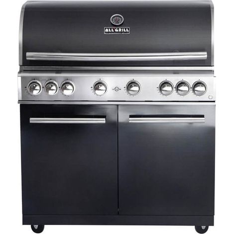 ALLGRILL Gasgrill CHEF XL BLACK Modular Grundmodell 6 Brenner, Backburner (500706) (1/4)