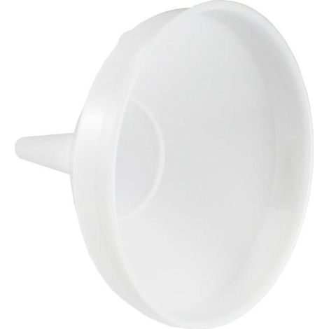 Embudo de plástico color blanco de Ø13cm 1/4 litros 4737 (1/2)